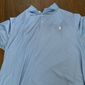 Blue and white polo by Ralph Lauren